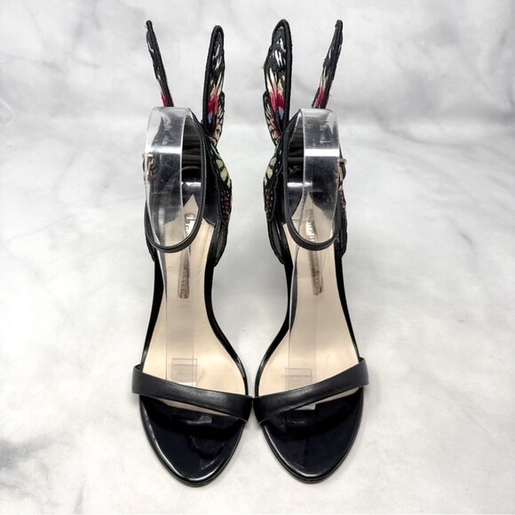 Sophia Webster Chiara Embroidered Butterfly Wings Stiletto Sandal Heels - Picture 4 of 11